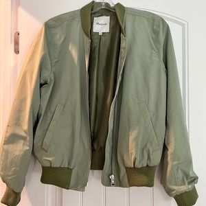 Madewell Green Bomber Jacket